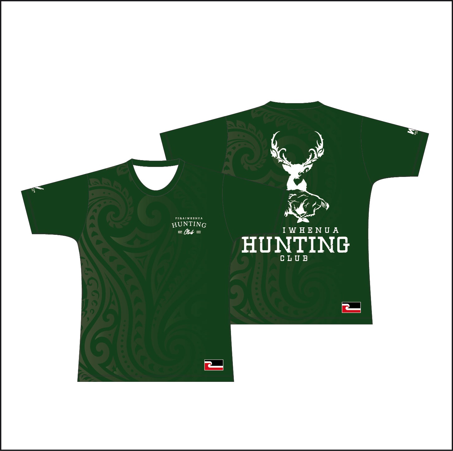 POKAIWHENUA TEE - GREEN