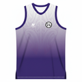 All In White Purple Singlet Square