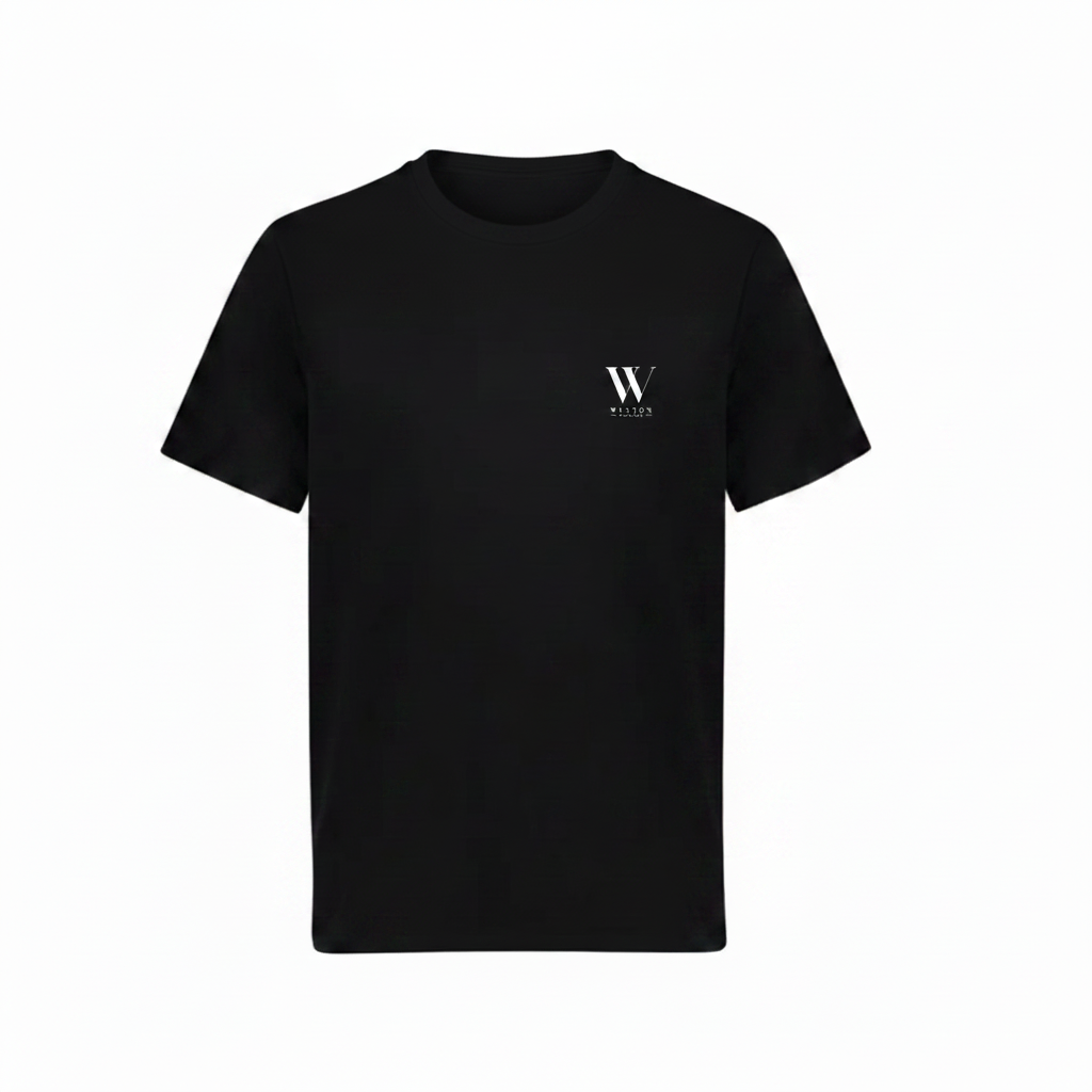 Black Tee - No Tag, Weston Logo