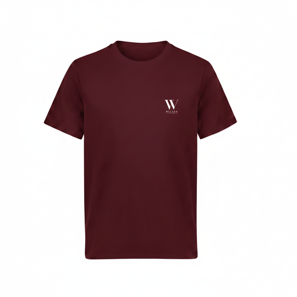 Burgundy Tee - Weston Logo