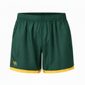 Green Rugby Shorts - Weston Yellow Logo