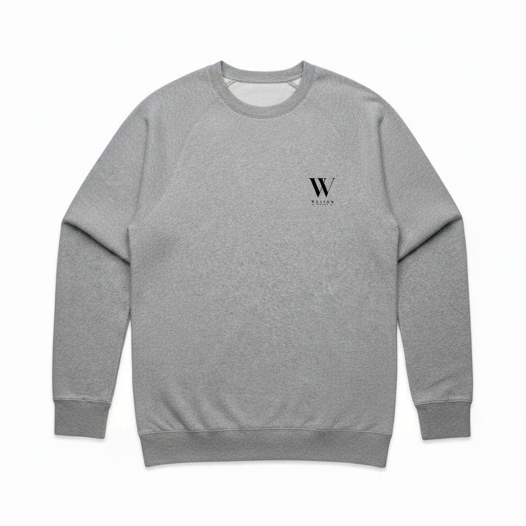 Grey Crewneck - Weston Logo