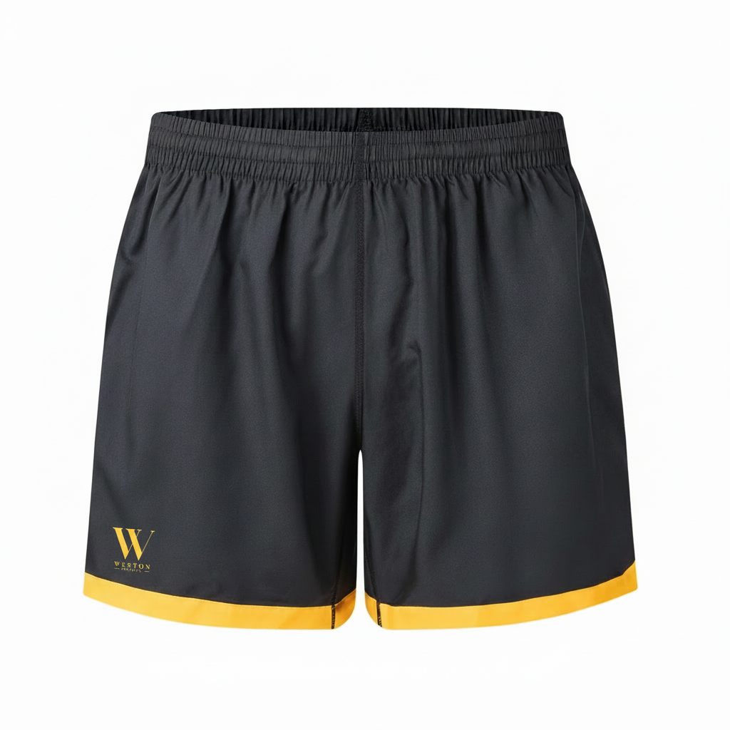 Rugby Shorts - Weston Yellow Logo