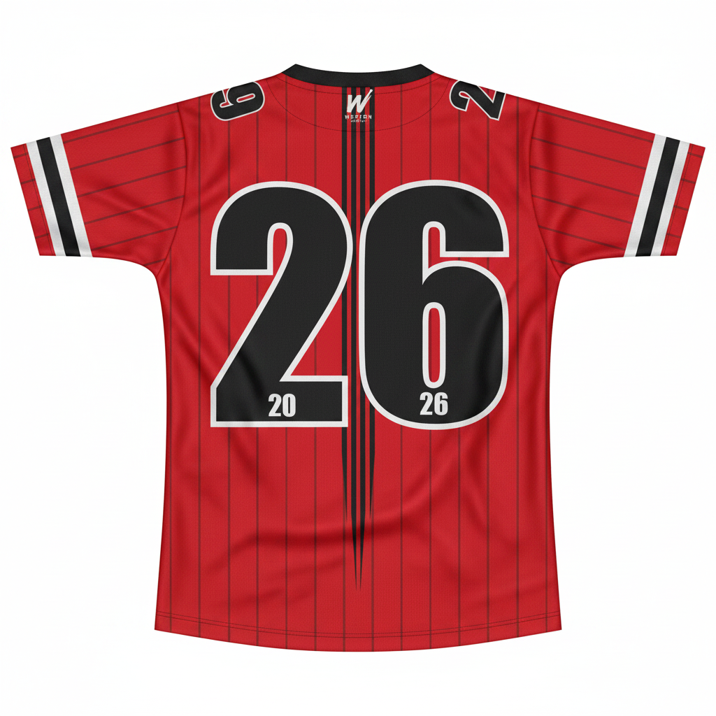 Tamatea Jersey Back Realistic Mockup