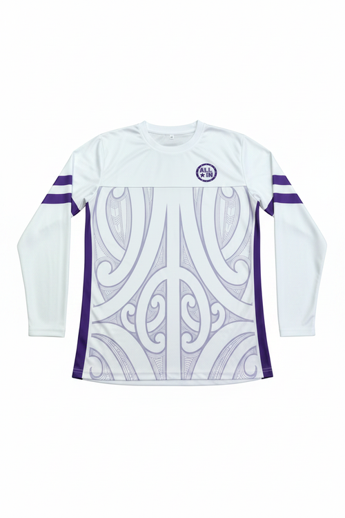 White LS Jersey - White BG